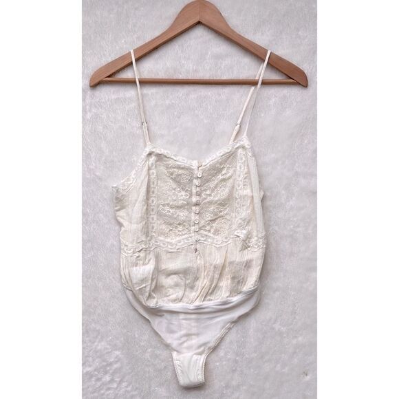 NWT Free People Still the One Bodysuit in Evening Cream, Size XS - Picture 12 of 16